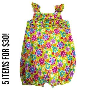 Kidgets Baby Girl Colorful Bubble Romper​